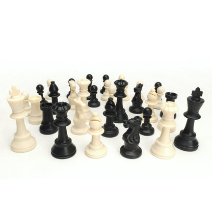 WE Games Tournament Chess Set - Heavy Weighted Chess Pieces with Roll-up Chess Board and Zipper Pouch for Chessmen