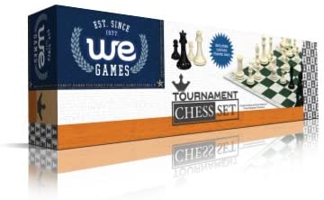 WE Games Ultimate Tournament Chess Set with Vinyl Chess Mat, Canvas Bag & Super Triple Weighted Chessmen with 4" King