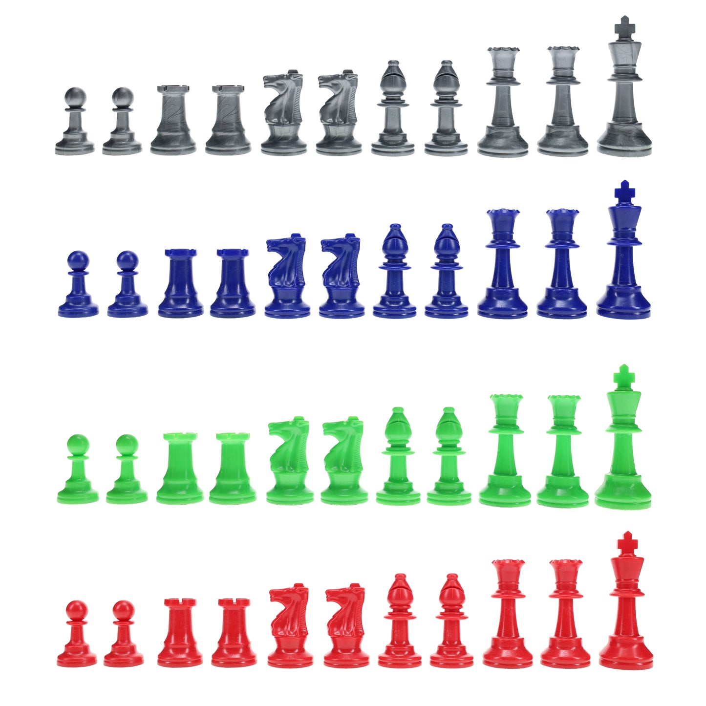 4 Way Chess Set, 3.75 in. King