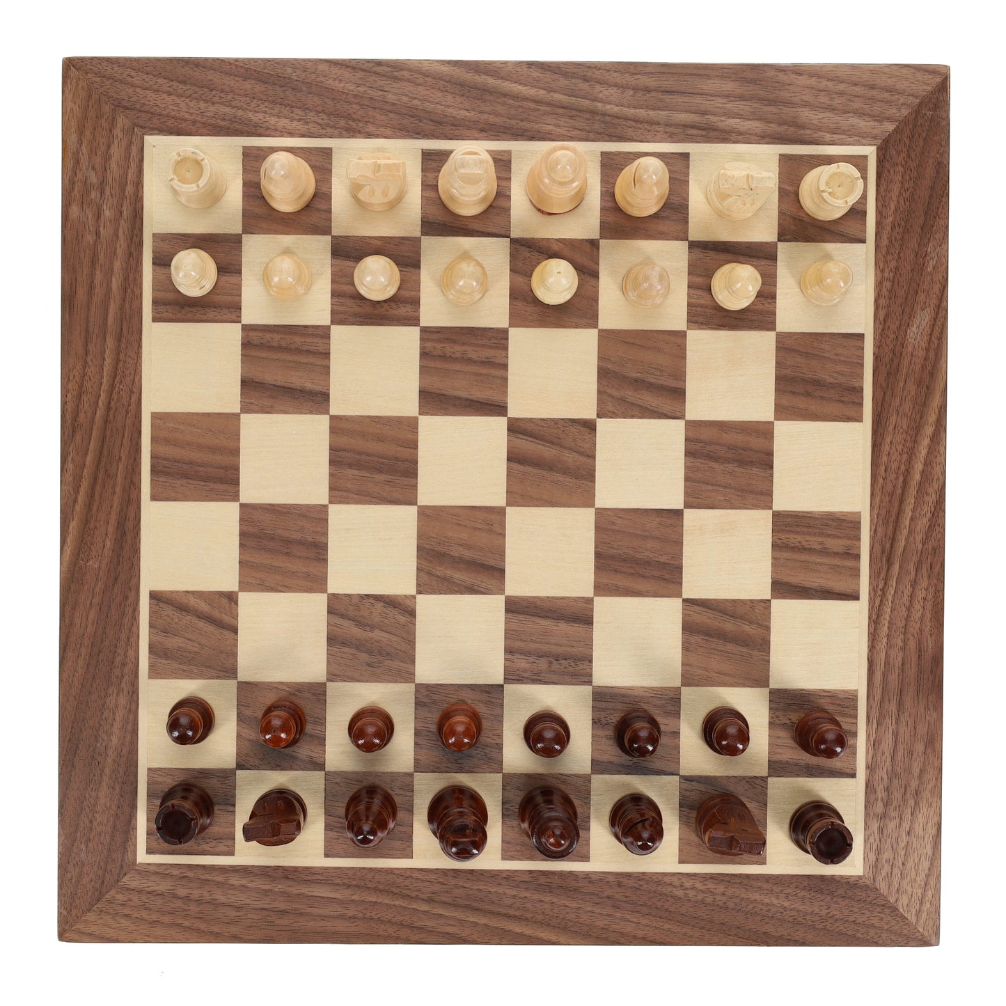 WE Games Classic Staunton Wood Chess Set - 12 in. Board, 2.75 in. King