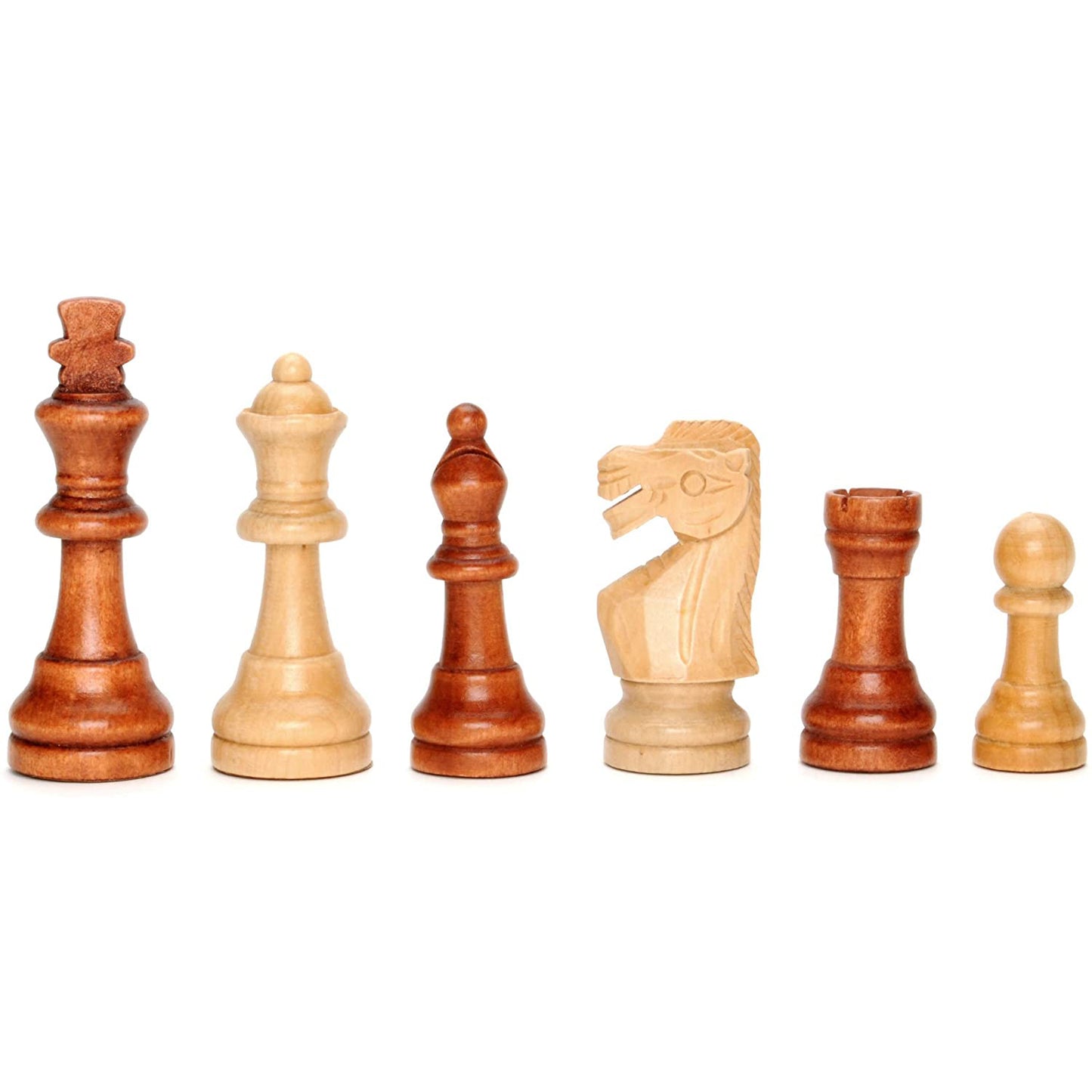 WE Games Classic Staunton Wood Chess Set, Wood Board 15 in., 3.75 in. King