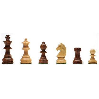 Grand Staunton Chess Set & Wooden Box – Tournament Size Weighted Pieces & Walnut Board – 19 in.