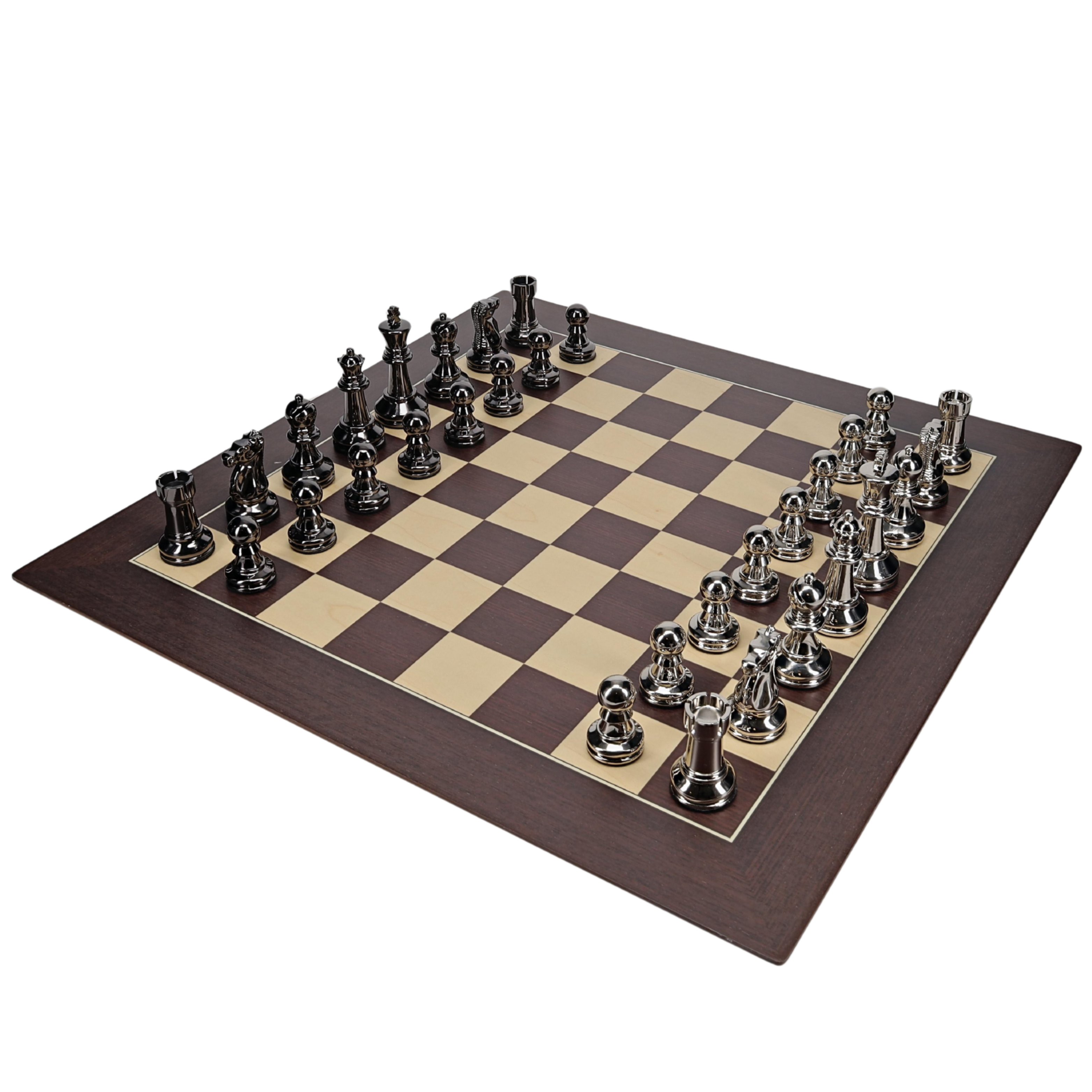 Bobby Fischer Ultimate Metal and Wood Chess Set, 21 inch – wood-expressions