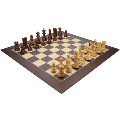 Bobby Fischer Zagreb Chess Set with Wooden Board 21.75 in., 3.74 in. King