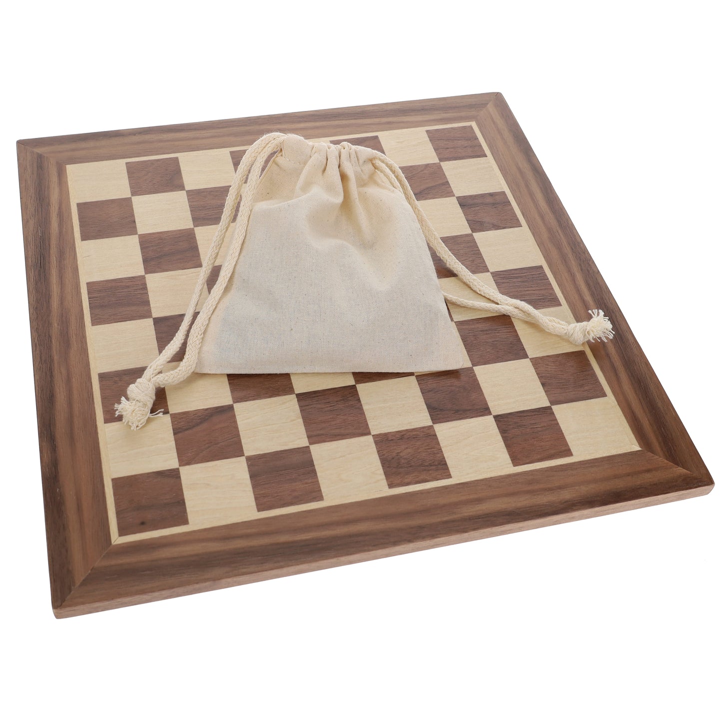 Old School Brown and Natural Wooden Checkers Set -11.75 in.