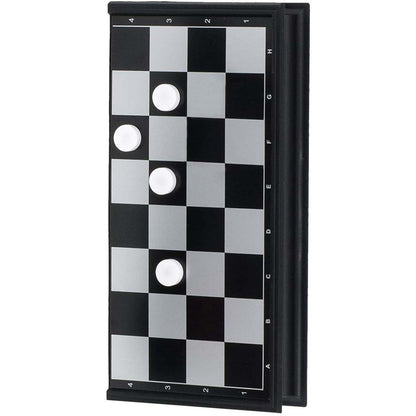 WE Games Foldable Travel Magnetic Checkers Set