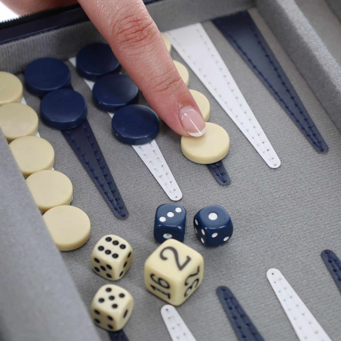 WE Games Magnetic Backgammon Set with Leatherette Case and Carrying Strap - Travel Size