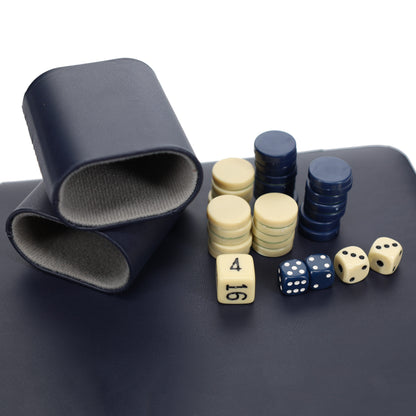 WE Games Magnetic Backgammon Set with Leatherette Case and Carrying Strap - Travel Size