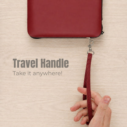 WE Games Magnetic Backgammon Set with Leatherette Case and Carrying Strap - Travel Size