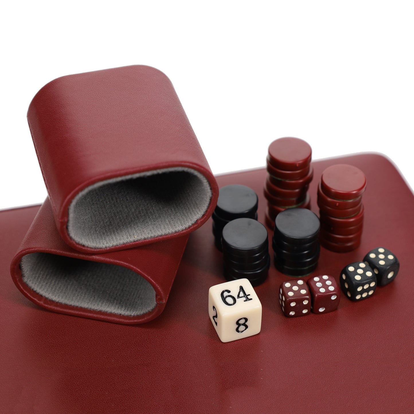 WE Games Magnetic Backgammon Set with Leatherette Case and Carrying Strap - Travel Size