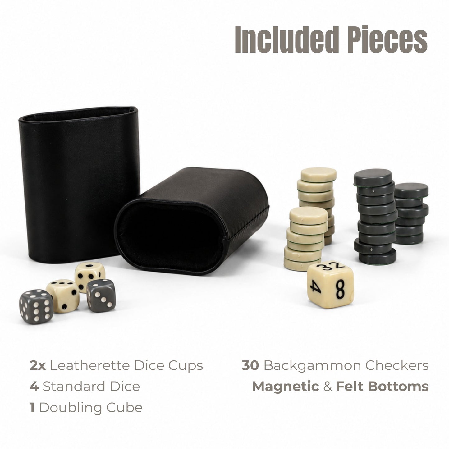 WE Games Magnetic Backgammon Set with Leatherette Case and Carrying Strap - Travel Size