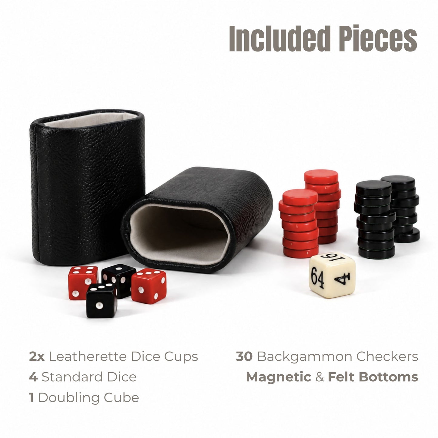 WE Games Magnetic Backgammon Set with Leatherette Case and Carrying Strap - Travel Size
