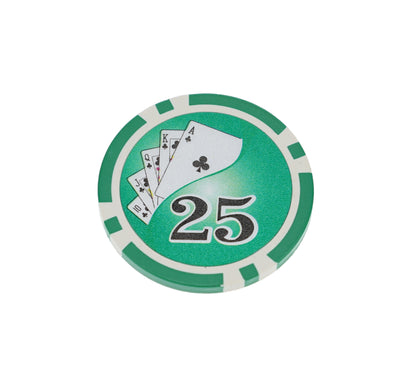 WE Games Numbered Poker Chip, Set of 25