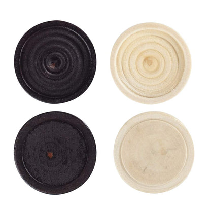 WE Games Wood Backgammon Pieces with Cloth Pouch