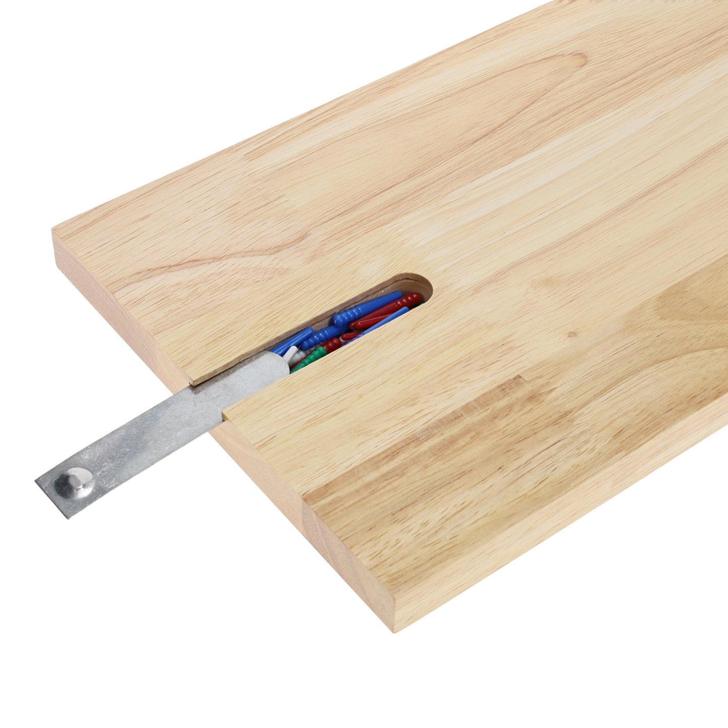 WE Games Classic Solid Wood, 4 Track Cribbage Board