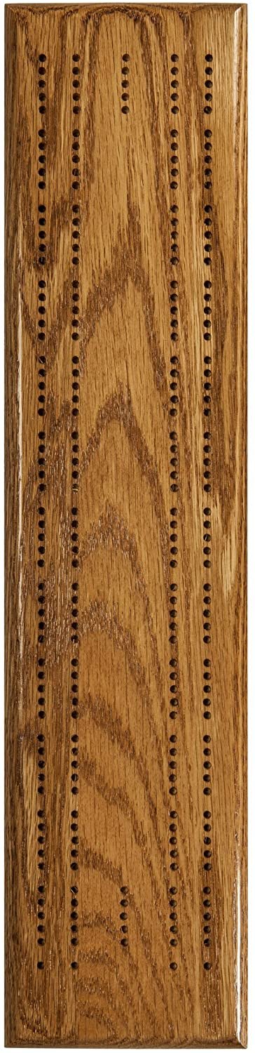 WE Games Competition Cribbage Set (Made in USA) - Solid Wood Sprint 2 Track Board with Metal Pegs