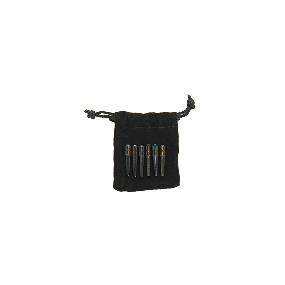 Swarovski Austrian Crystal Cribbage Pegs in Assorted Colors - Set of 6 Black Metal Pegs Included