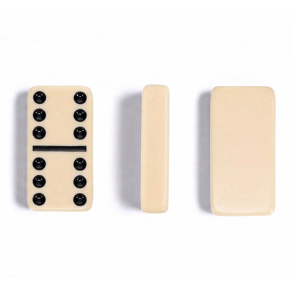 WE Games Double 6 Club-sized Dominoes Ivory Color in Small Wooden Box