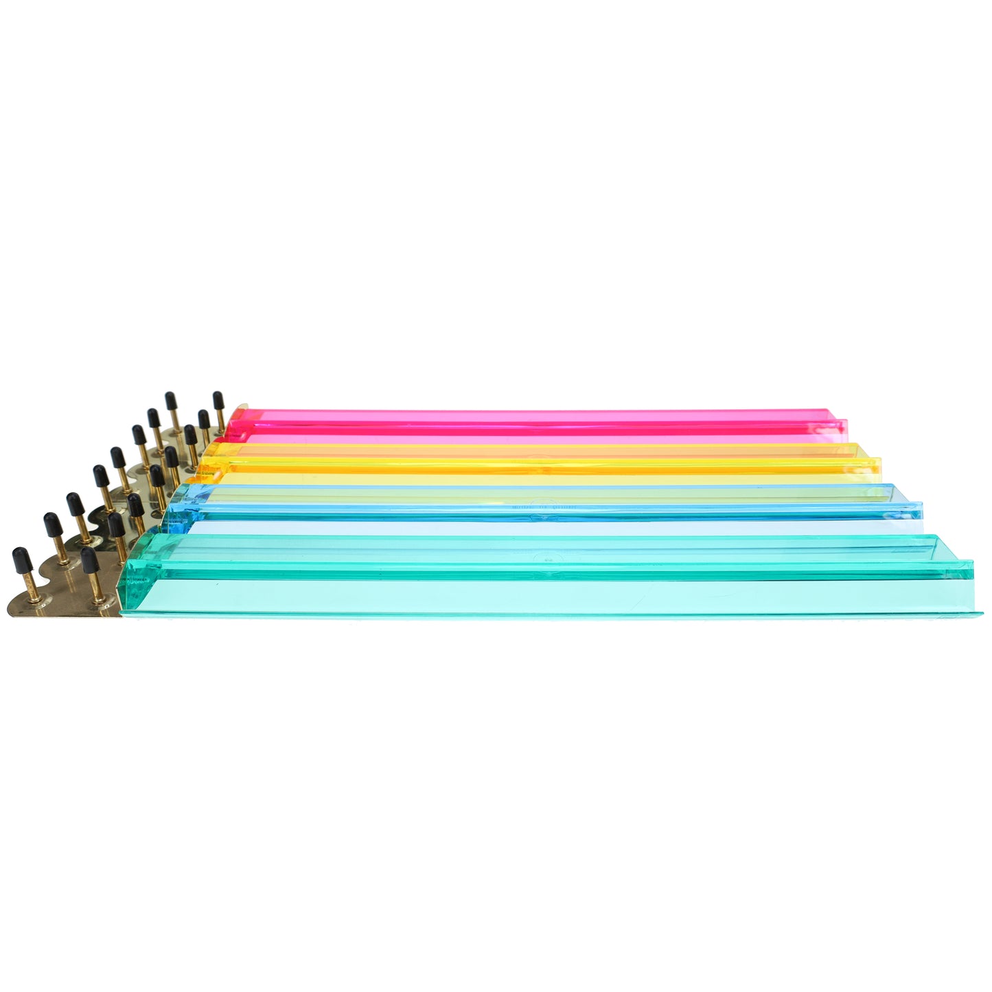 WE Games 4 Plastic Mahjong Racks - Includes Blue, Green, Pink & Yellow