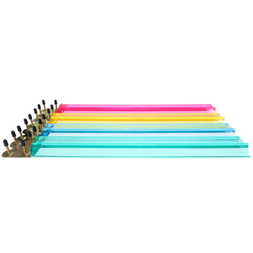 WE Games 4 Plastic Mahjong Racks - Includes Blue, Green, Pink & Yellow