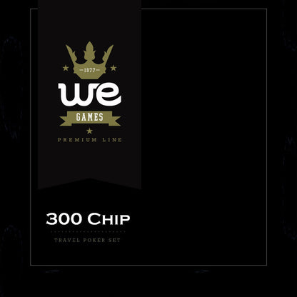 WE Games Complete Poker Set in Aluminum Case - 300 chips