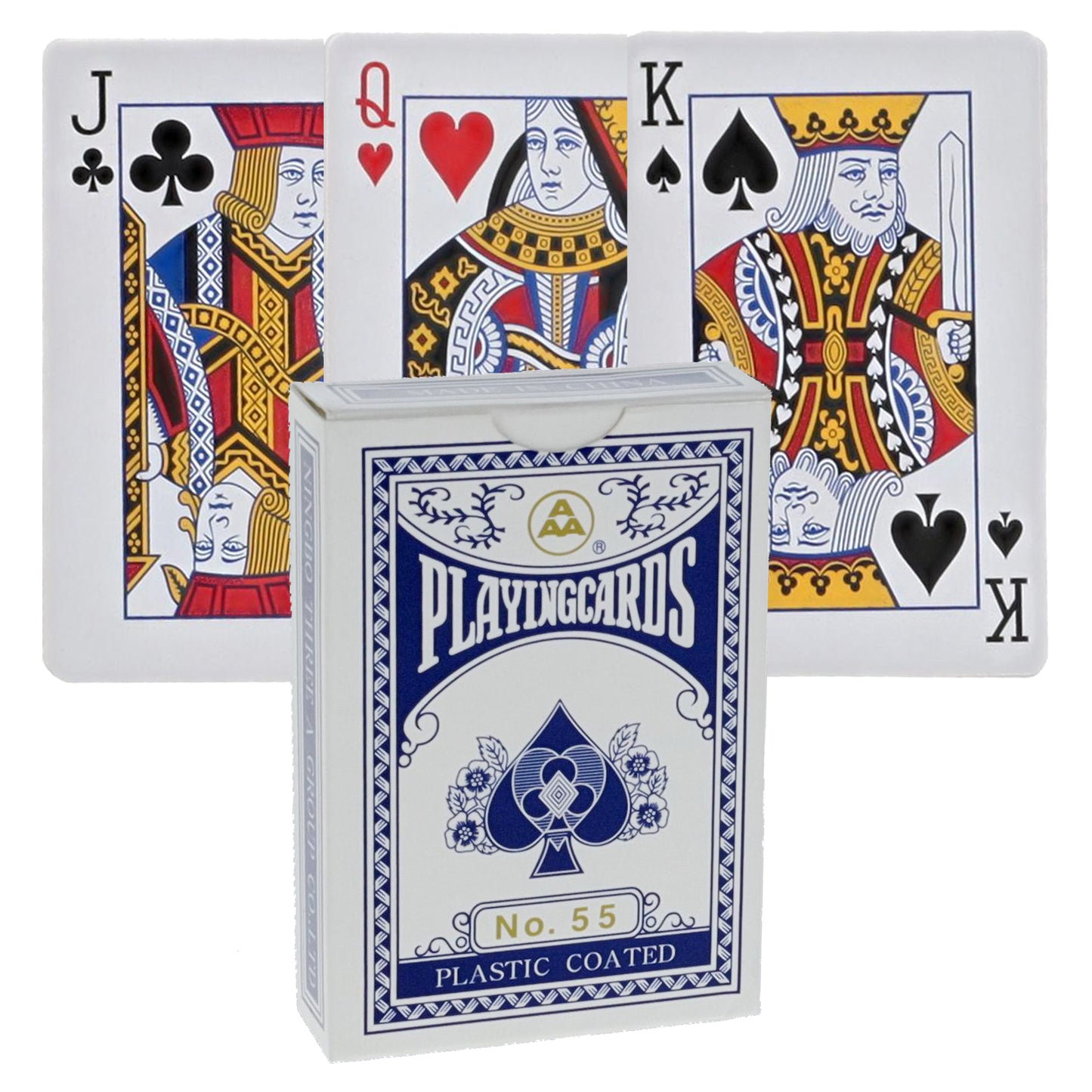 WE Games Bridge Size Deck of Playing Cards - Blue