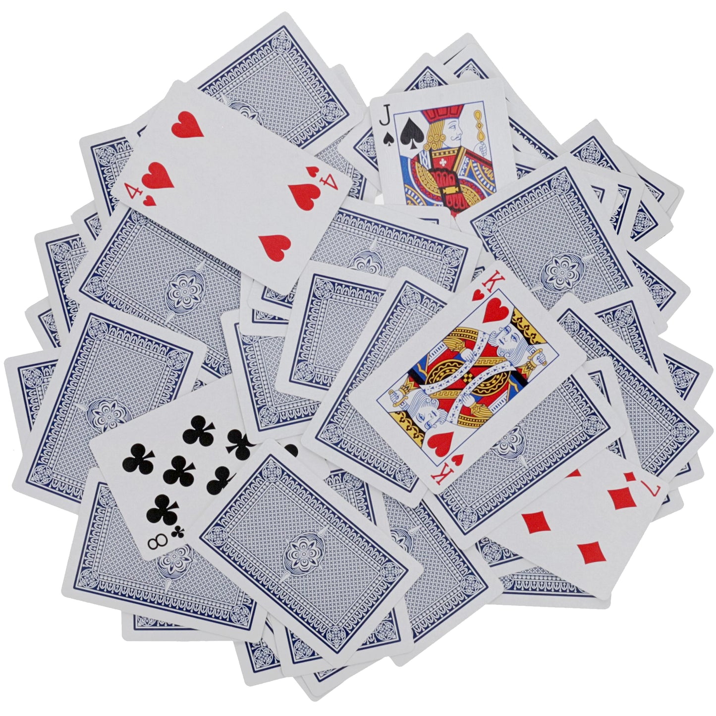 WE Games Bridge Size Deck of Playing Cards - Blue