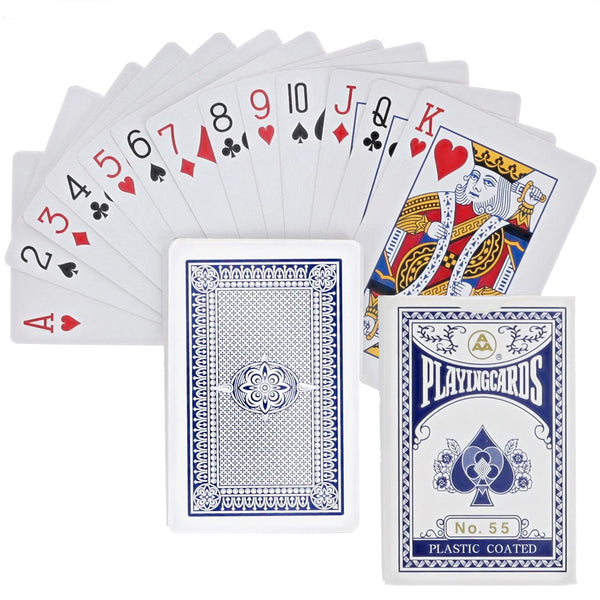 WE Games Bridge Size Deck of Playing Cards - Blue – wood-expressions