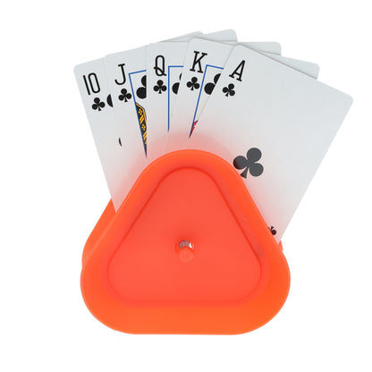 WE Games Plastic Assorted Colored Card Holders - Card Claws, 4 pack