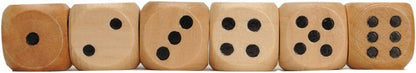 Wooden Mini Dice - 100 Bulk Pack