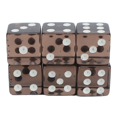 WE Games Clear Dice with Squared Corners - 100 Pack