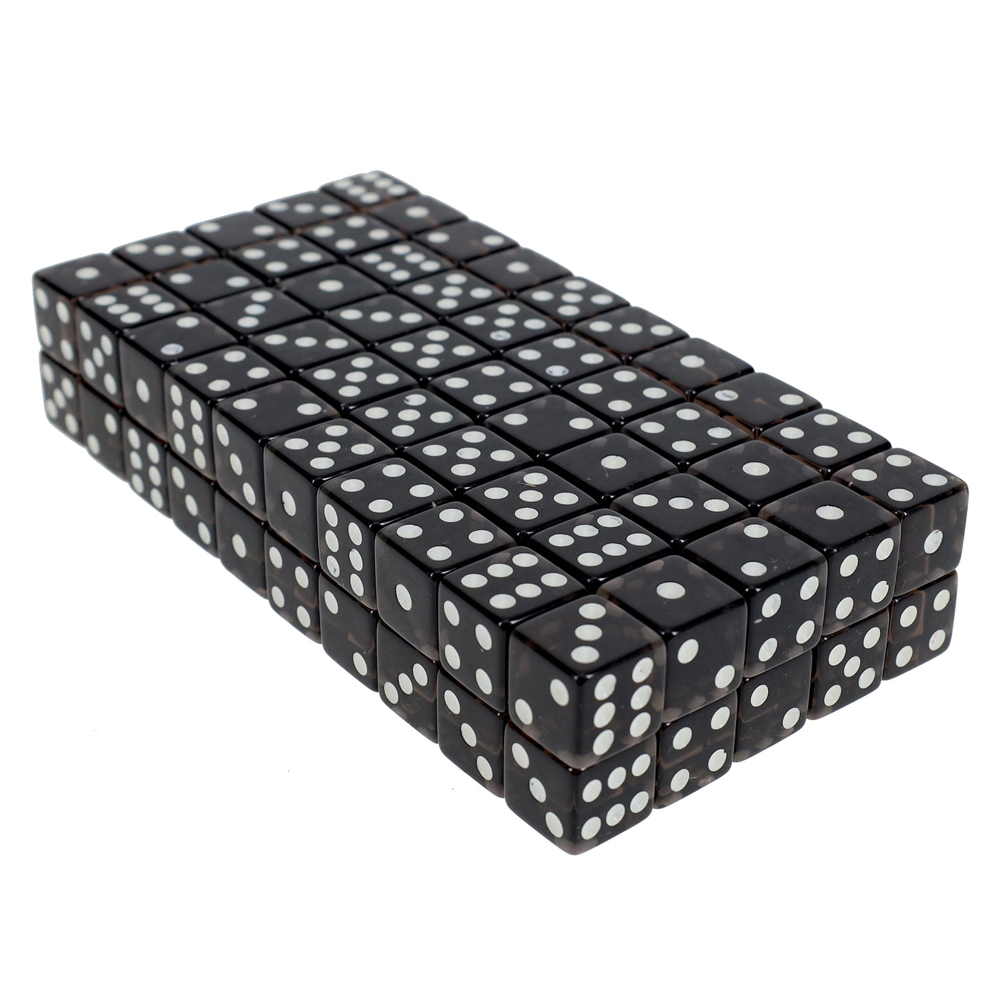 WE Games Clear Dice with Squared Corners - 100 Pack