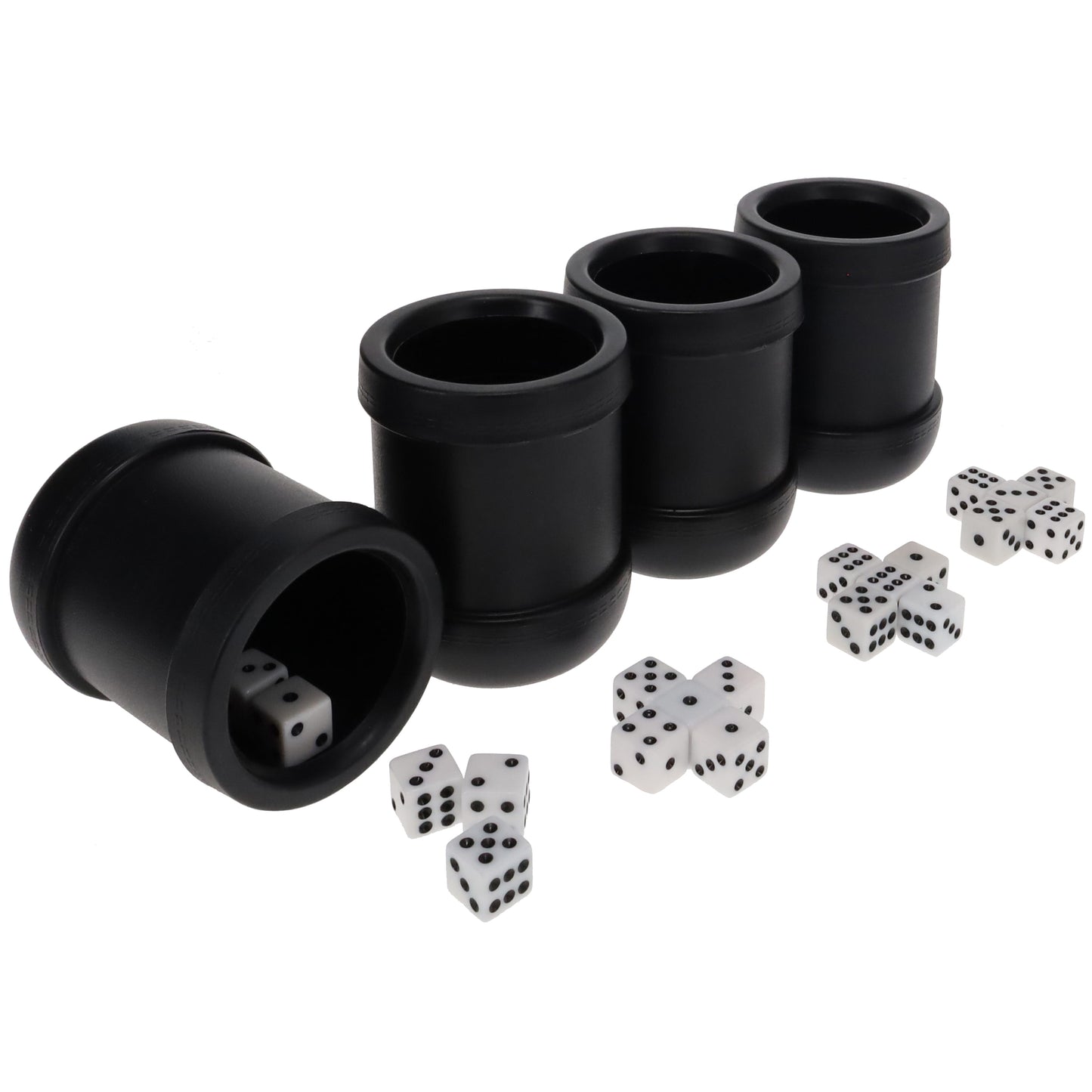 WE Games Liar's Dice Set of 4 Plastic Cups