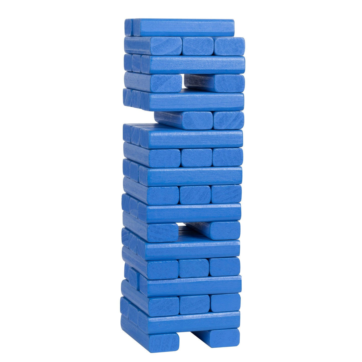 WE Games Wood Block Stacking Party Game That Tumbles Down when you play - Includes 12 in. Wooden Box and die