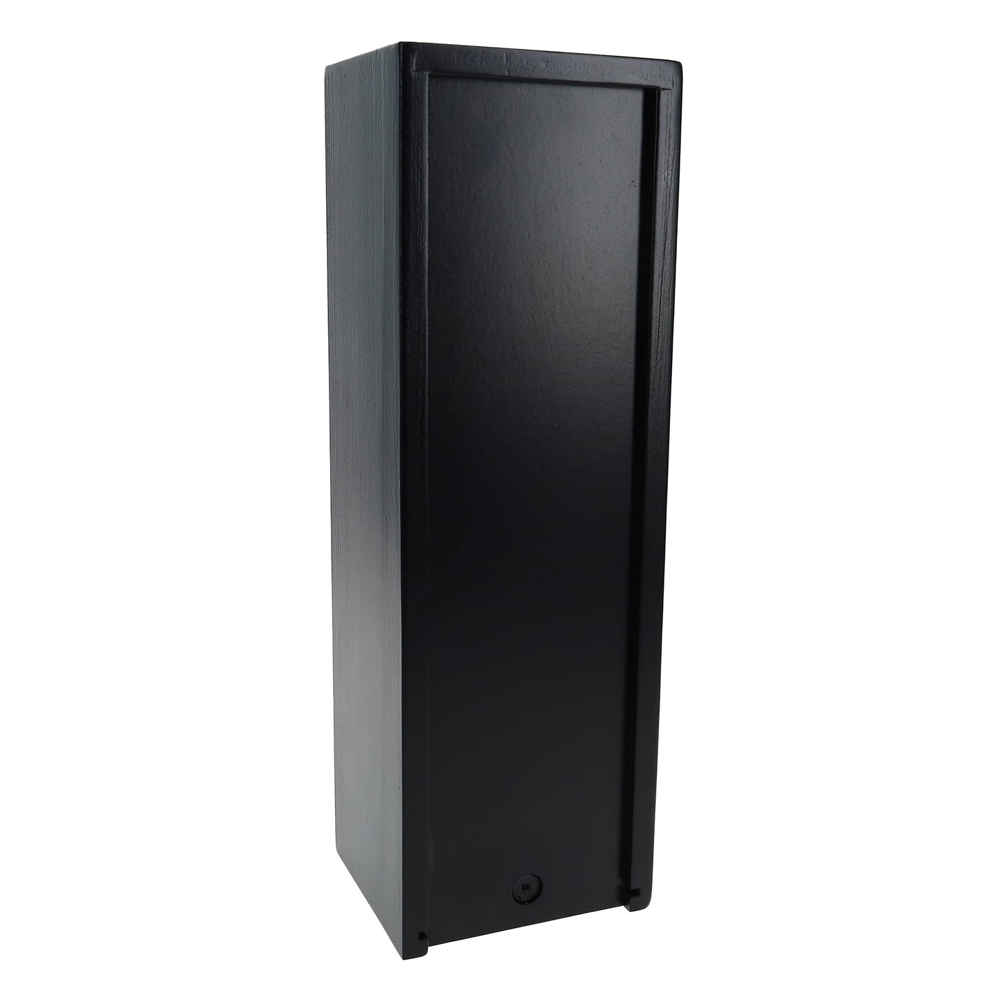 WE Games Black Wooden Blocks Stacking Tower Game with Black Wooden Box, 12 in.