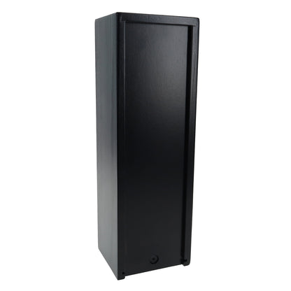 WE Games Black Wooden Blocks Stacking Tower Game with Black Wooden Box, 12 in.