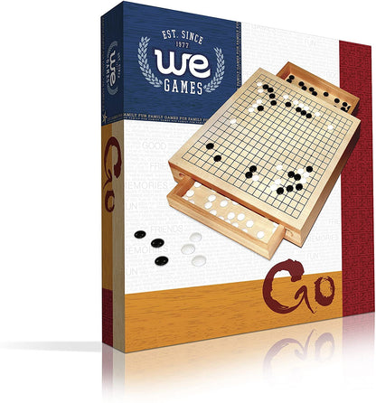 WE Games Wood GO Set with Pull Out Drawers -12 in.