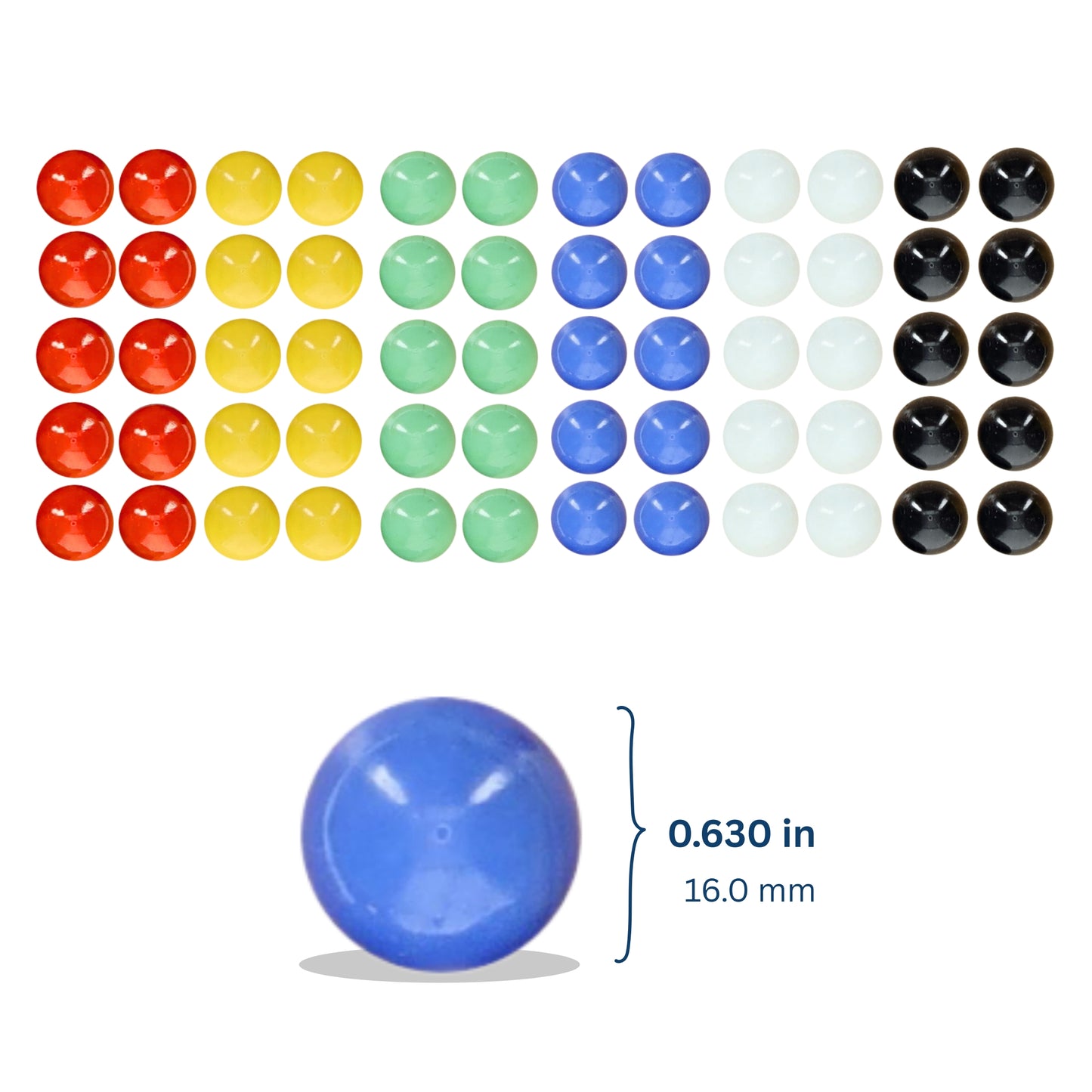 Glass Marbles for Chinese Checkers Board Game