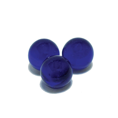 WE Games Blue Glass Marbles - Set of 33 - .625 Diameter