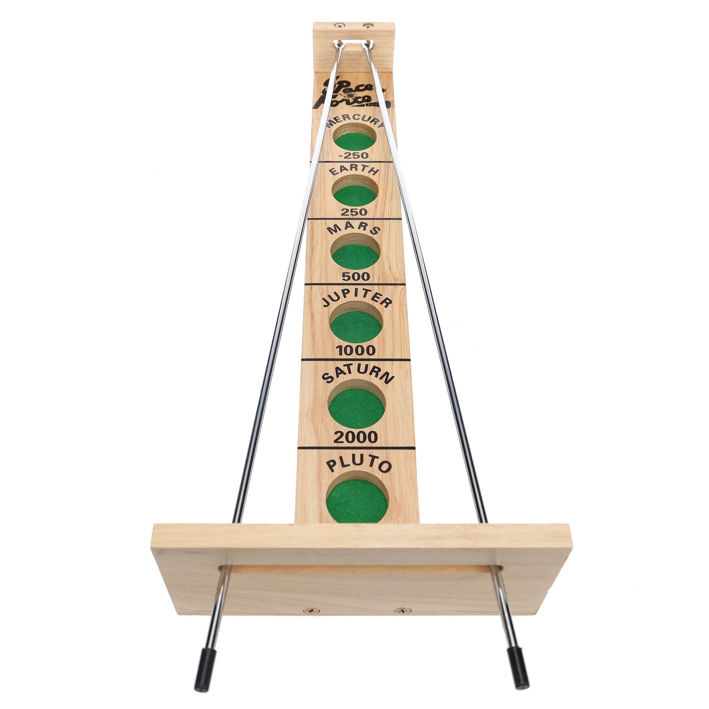 WE Games Shoot The Moon - a Classic 1940's Nostalgia Game - Solid Natural Wood - 17.5 inches