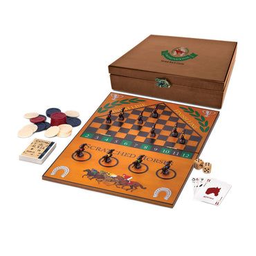 WE Games Grand National Horse Race Game in a Wooden Box