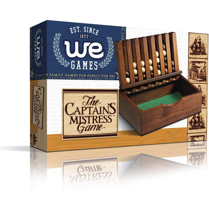 WE Games Wood Captain's Mistress (4-in-a-Row) Connect Game