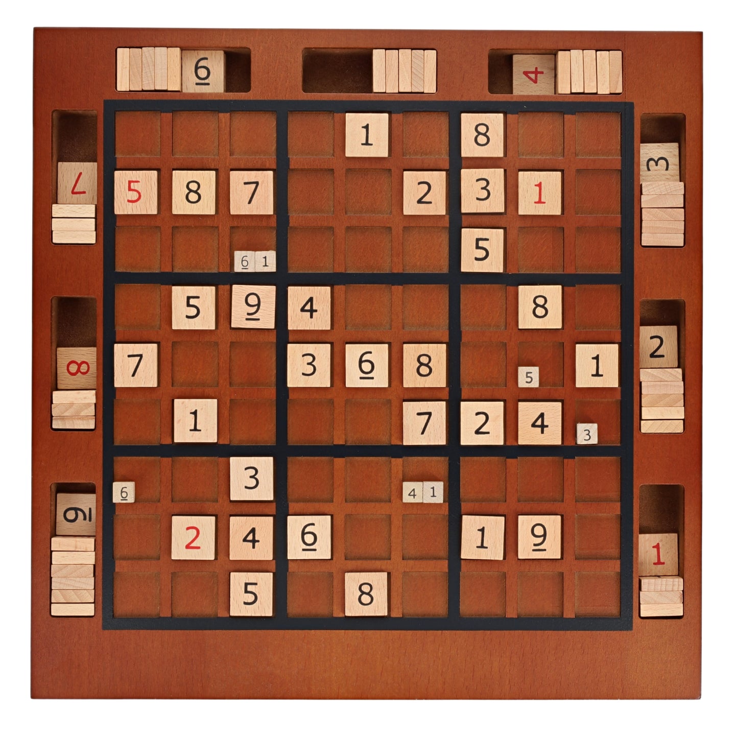 Wooden Sudoku Board in Walnut Stain - 11.5 in.
