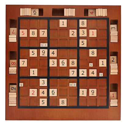 Wooden Sudoku Board in Walnut Stain - 11.5 in.
