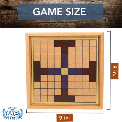 WE Games King's Table Wooden Board Game, Tablut Viking Strategy Game