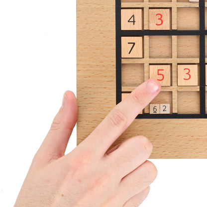 Wooden Sudoku Puzzle Board Game with Drawers - 11 in