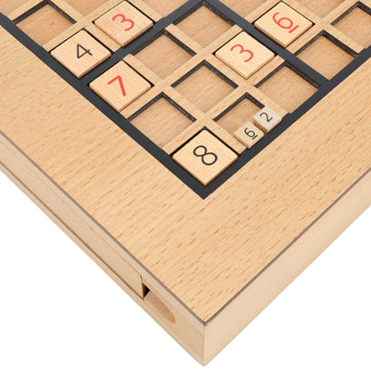 Wooden Sudoku Puzzle Board Game with Drawers - 11 in
