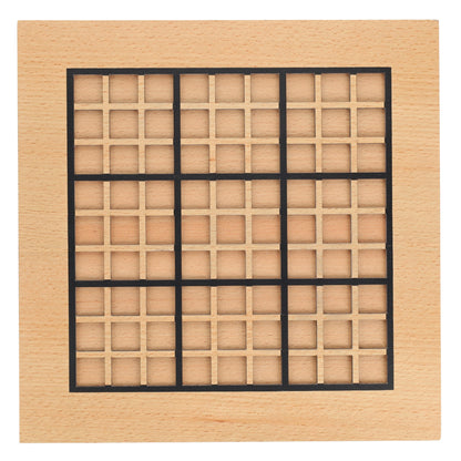 Wooden Sudoku Puzzle Board Game with Drawers - 11 in