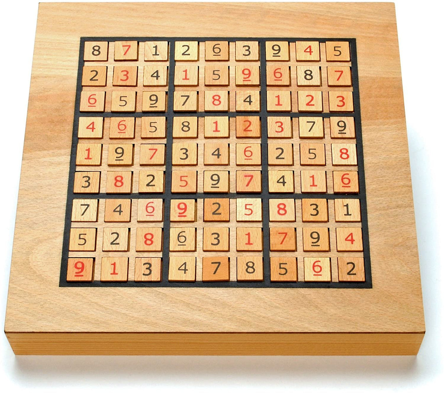 WE Games Wooden Sudoku Puzzle Board Game with Pull Out Drawers - 11 in