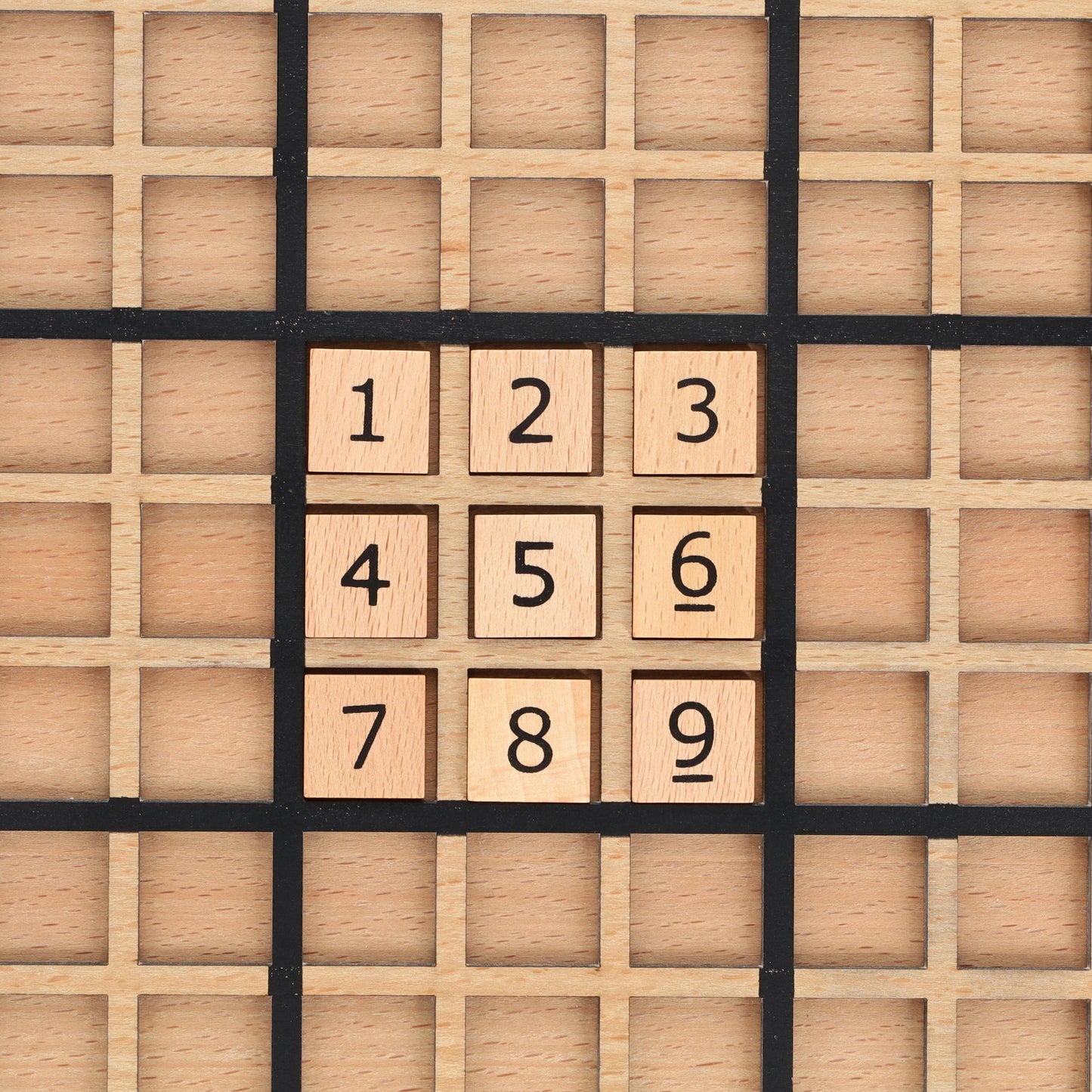 WE Games Replacement Wooden Sudoku Number Tiles - Extra Set of Pieces